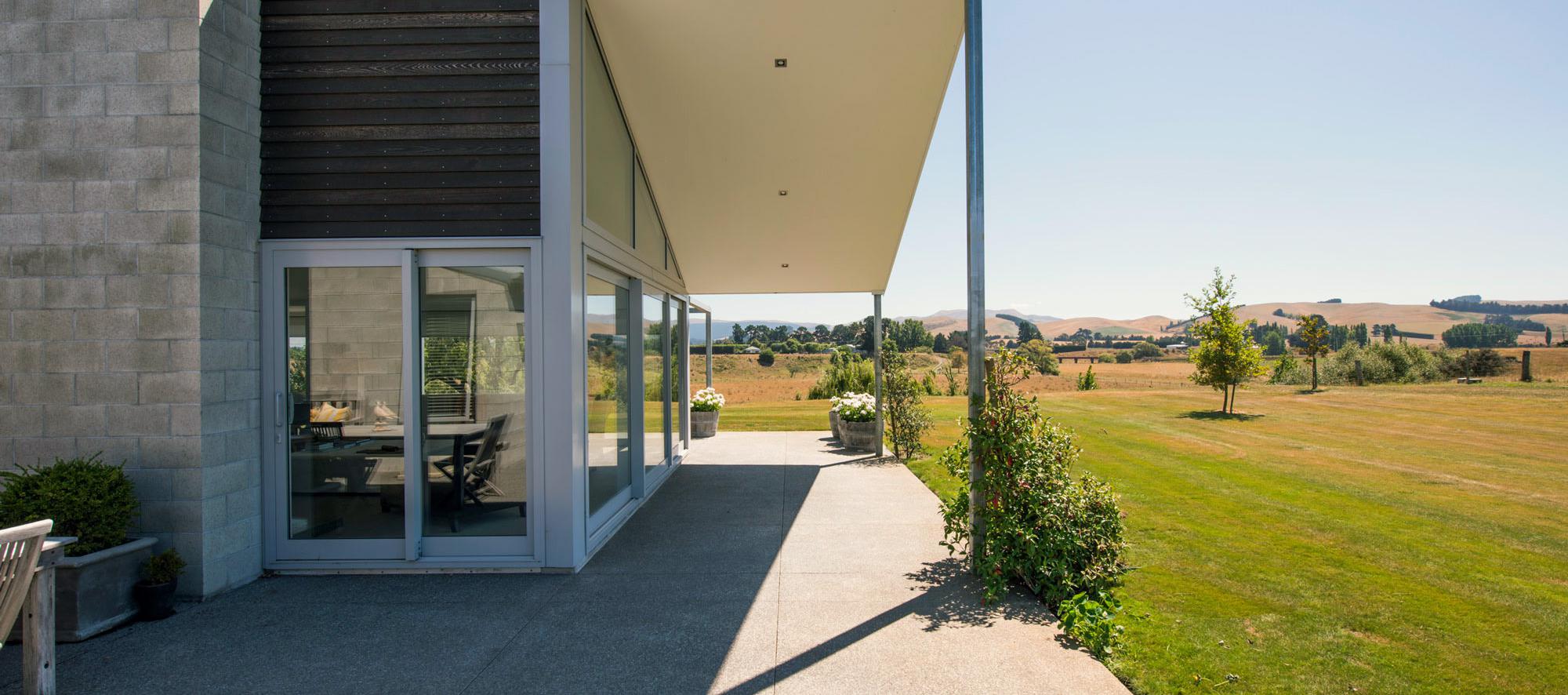 Architectural built home rural Canterbury